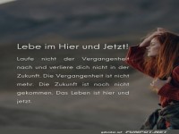 Lebe im Hier und Jetzt