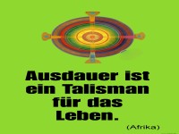 ausdauer ist ein talisman
