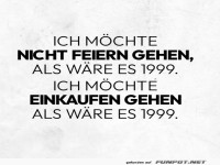 Einkaufsnostalgie statt Partylaune!