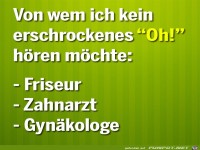 Erschrockenes Oh