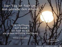 Der Tag ist fast um