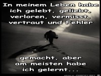 in meinem Leben habe ich gelebt...
