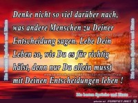 deine Entscheidungen.....