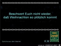 beschwert Euch nicht