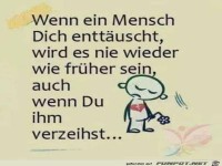 wenn ein Mensch dich entt�uscht........