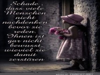 Schade das viele Menschen nicht nachdenken