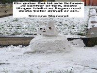 ein guter rat ist wie schnee