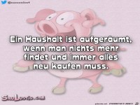 Ein Haushalt ist aufgeraeumt