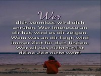 Wer dich vermisst