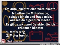 Warnleuchte am Auto