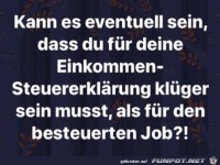 Steuererklärung ist was für Schlaue