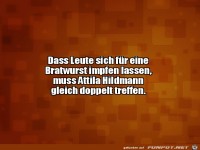 Bratwurst f�rs Impfen