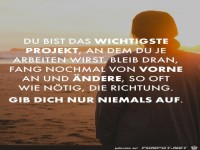 Das wichtigste Projekt