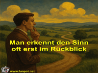 Man erkennt den Sinn oft erst im R�ckblick