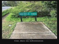Ende der Reise: �berraschende B�rgersteig-Pause