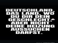 Deutschland: Geschlecht w�hlen, Heizung nicht!