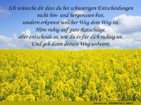 Schwierige Entscheidung