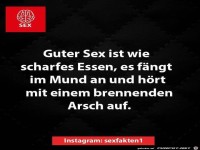 Guter Sex ist wie scharfes Essen