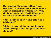 bei einem Klassentreffen,