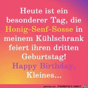 fun-Bild: Soße im Kühlschrank hat Geburtstag