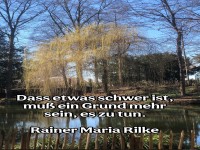 dass etwas schwer ist