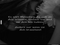 Gedanke ber Erinnerungen und Liebe