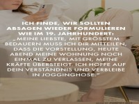 Absagen im 19. Jahrhundert Stil