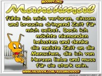 Manchmal fuehle ich mich