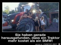 Traktor ist mehr wert als ein BMW