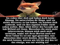 Sie reden ueber dich