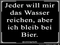 Wasser reichen