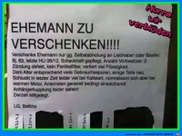 Ehemann zu verschenken