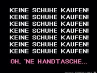 Keine Schuhe kaufen