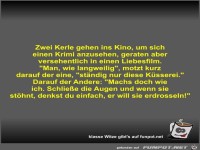Zwei Kerle gehen ins Kino