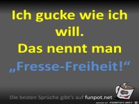 Ich gucke wie ich will