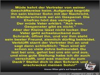 M�de kehrt der Vertreter von seiner Gesch�ftsreise heim