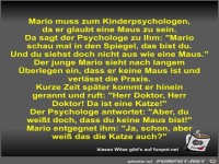 Mario muss zum Kinderpsychologen