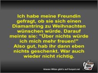 Ich habe meine Freundin gefragt