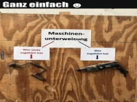 Lustige Maschinenunterweisung