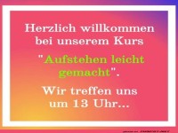 Morgenmuffel Bootcamp um 13 Uhr