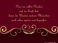 Nur wer selbst Narben hat