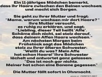 Affe oder Banane? Der kindliche Haar-Detektiv!
