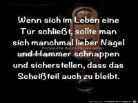 Wenn sich im Leben eine Tuer schliesst