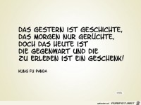 Das Gestern ist Geschichte