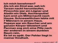 ich mich benehmen......