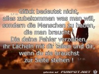 Glueck bedeutet nicht