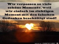 wir verpassen so viele sch�ne Momente,......