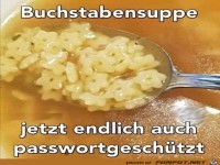 Passwortgesch�tzte Buchstabensuppe