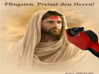 Humorvolle Darstellung religi�ser Szene