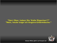 Herr Ober, haben Sie 'Kalte Rippchen'?